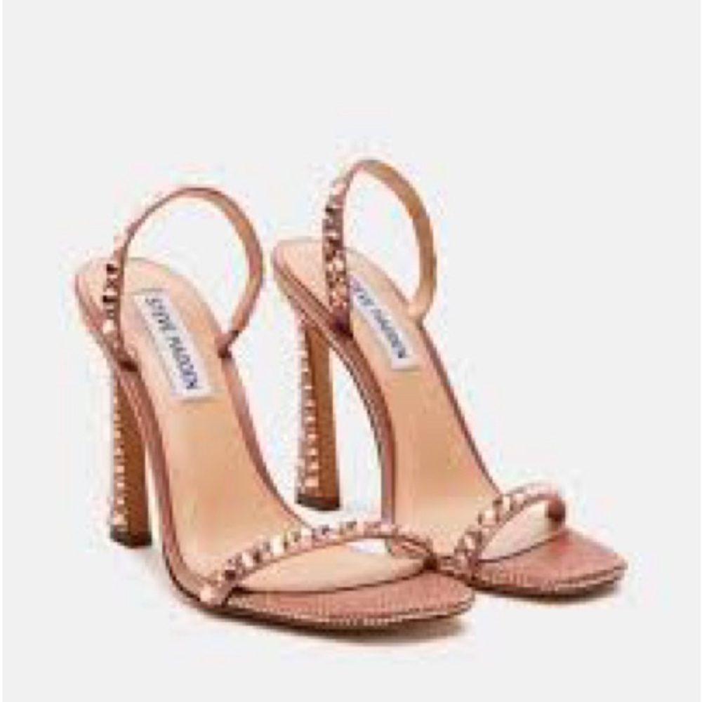 Steve Madden pink jeweled Heels